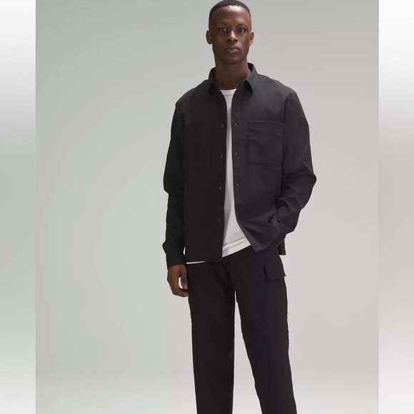 LululemonButton Up Green Olive long Sleeve Shirt